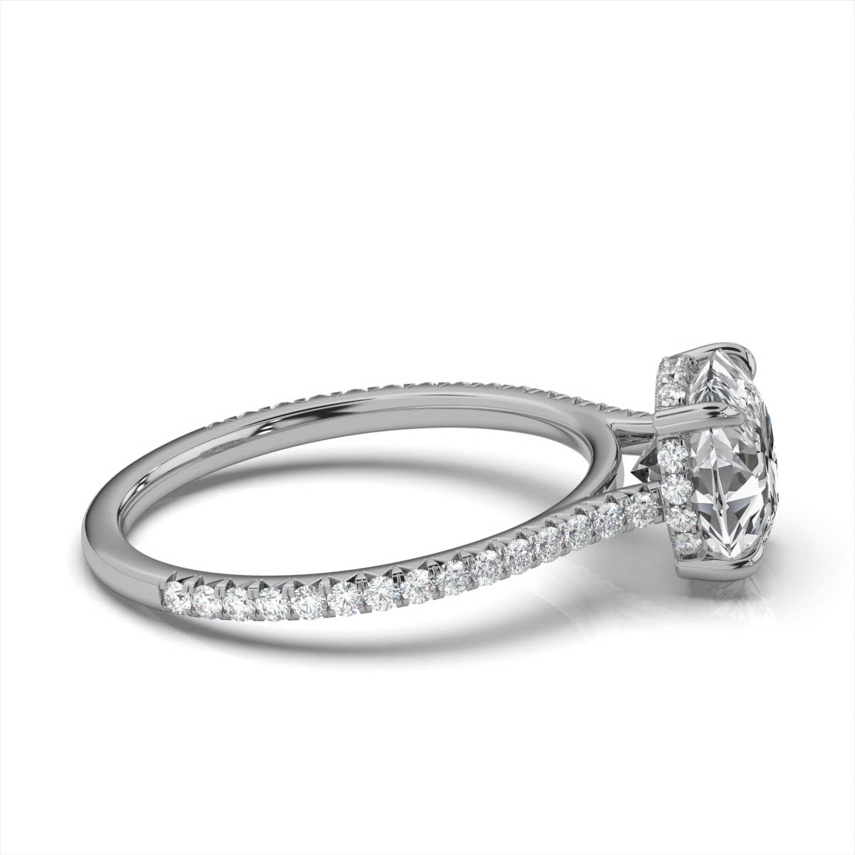 14K White Gold Olga Accents Lab Grown Diamond Engagement Ring (2/5 ct. tw)