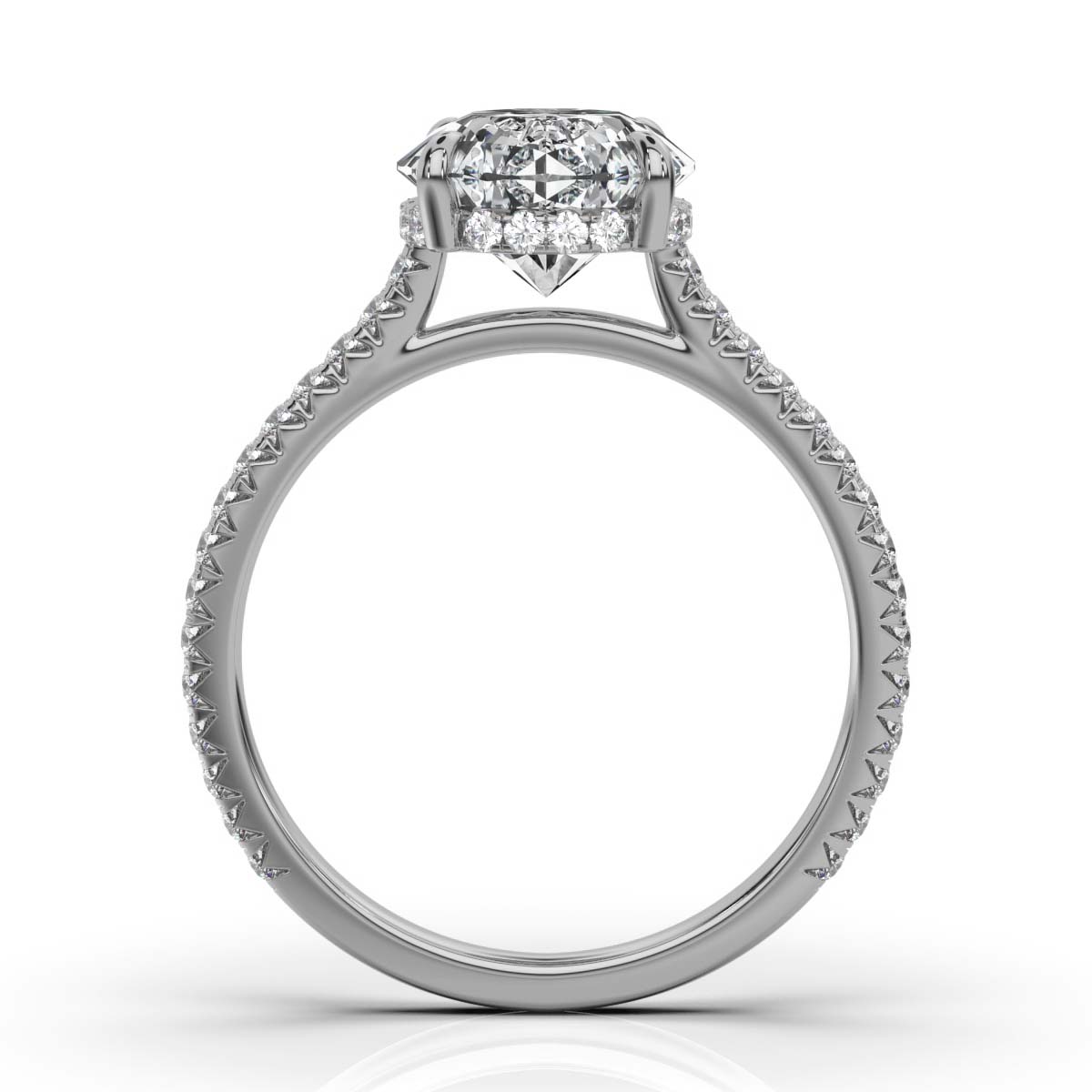 14K White Gold Olga Accents Lab Grown Diamond Engagement Ring (2/5 ct. tw)