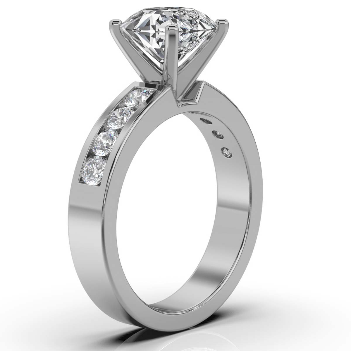 14K White Gold Kaylin Channel Set Lab Grown Diamond Ring (1/2 ct. tw)