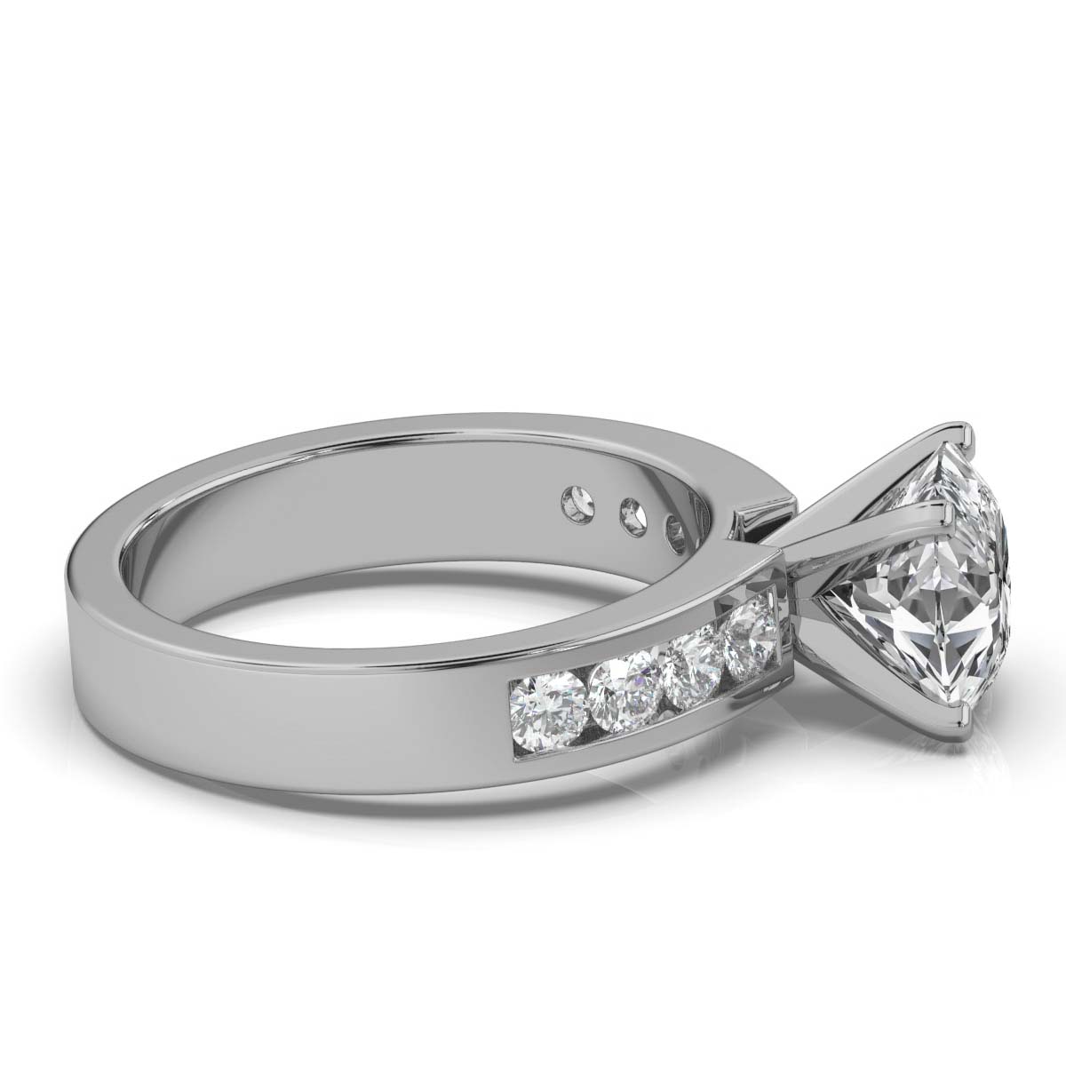 14K White Gold Kaylin Channel Set Lab Grown Diamond Ring (1/2 ct. tw)