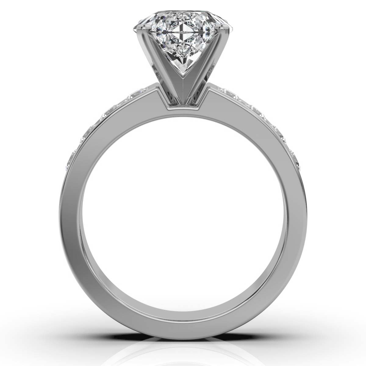 14K White Gold Kaylin Channel Set Lab Grown Diamond Ring (1/2 ct. tw)