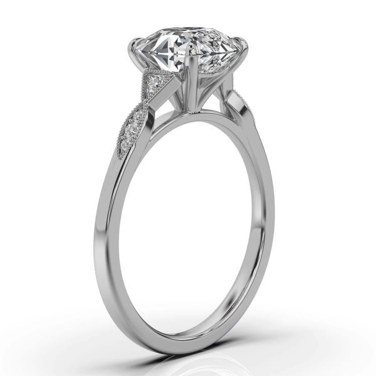 14K White Gold Sonja Lab Grown Diamond Ring (1/20 ct. tw)