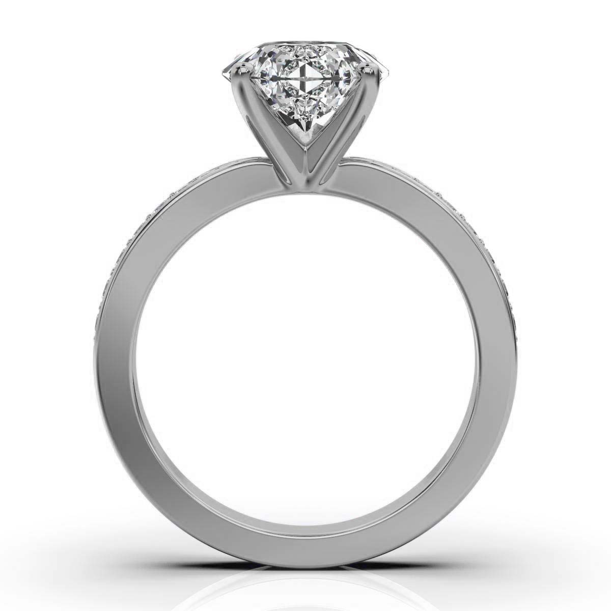 14K White Gold Chely Lab Grown Diamond Ring (1/5 ct. tw)