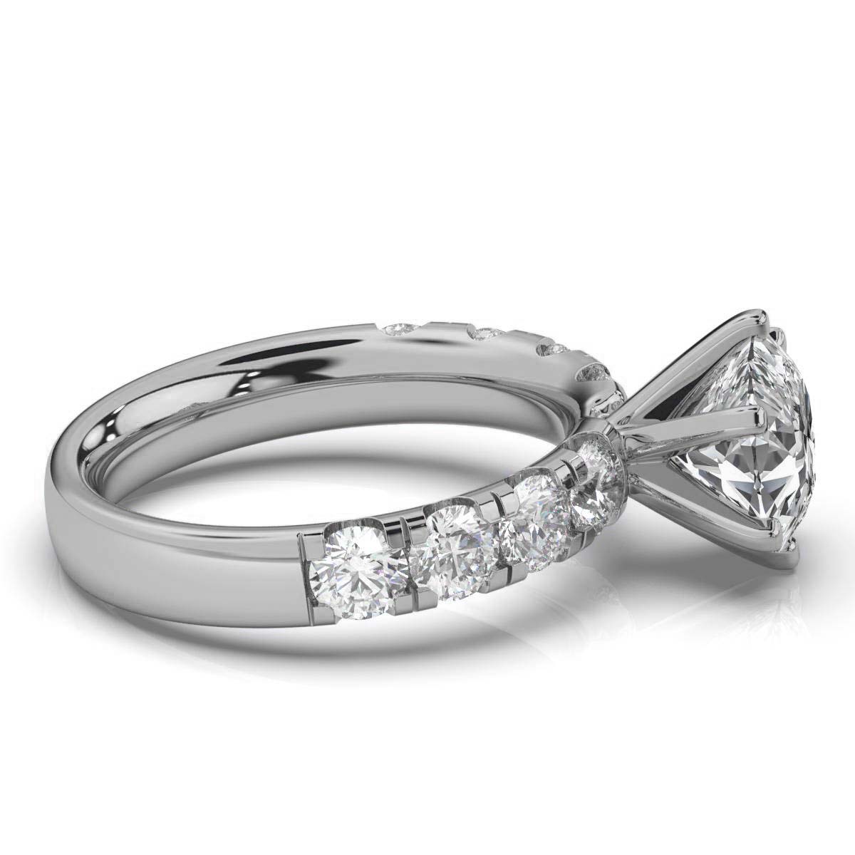14K White Gold Niya Accents Lab Grown Diamond Ring (1 1/3 ct. tw)