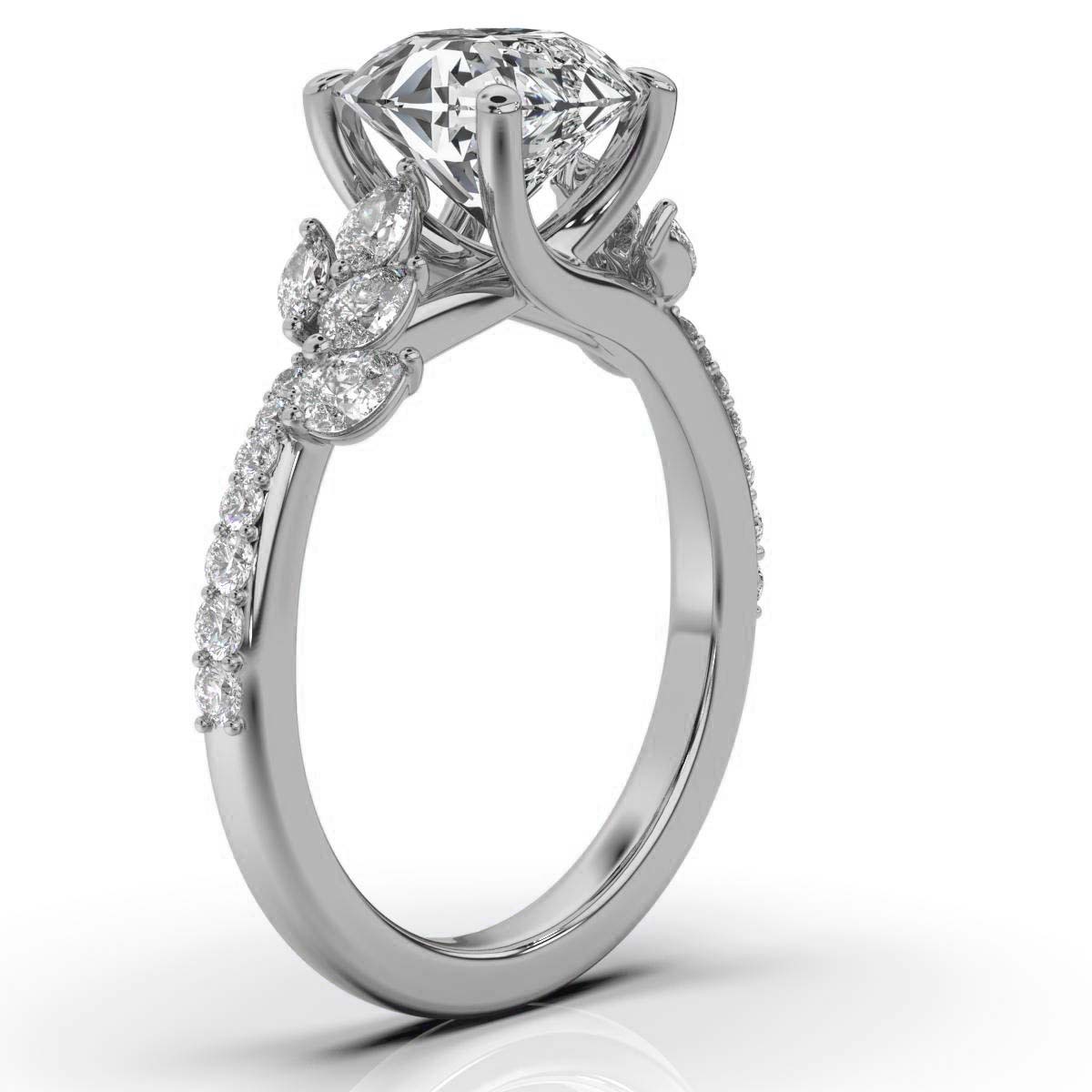 14K White Gold Harleen Lab Grown Diamond Ring (1 1/20 ct. tw)