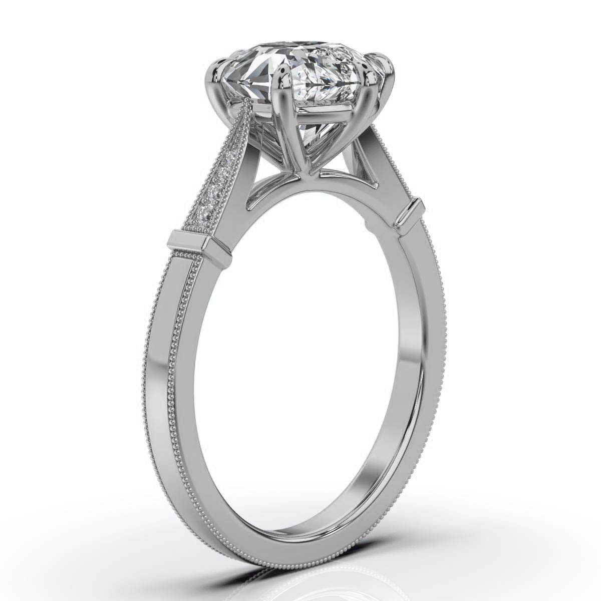 14K White Gold Tiina Lab Grown Diamond Ring (1/20 ct. tw)