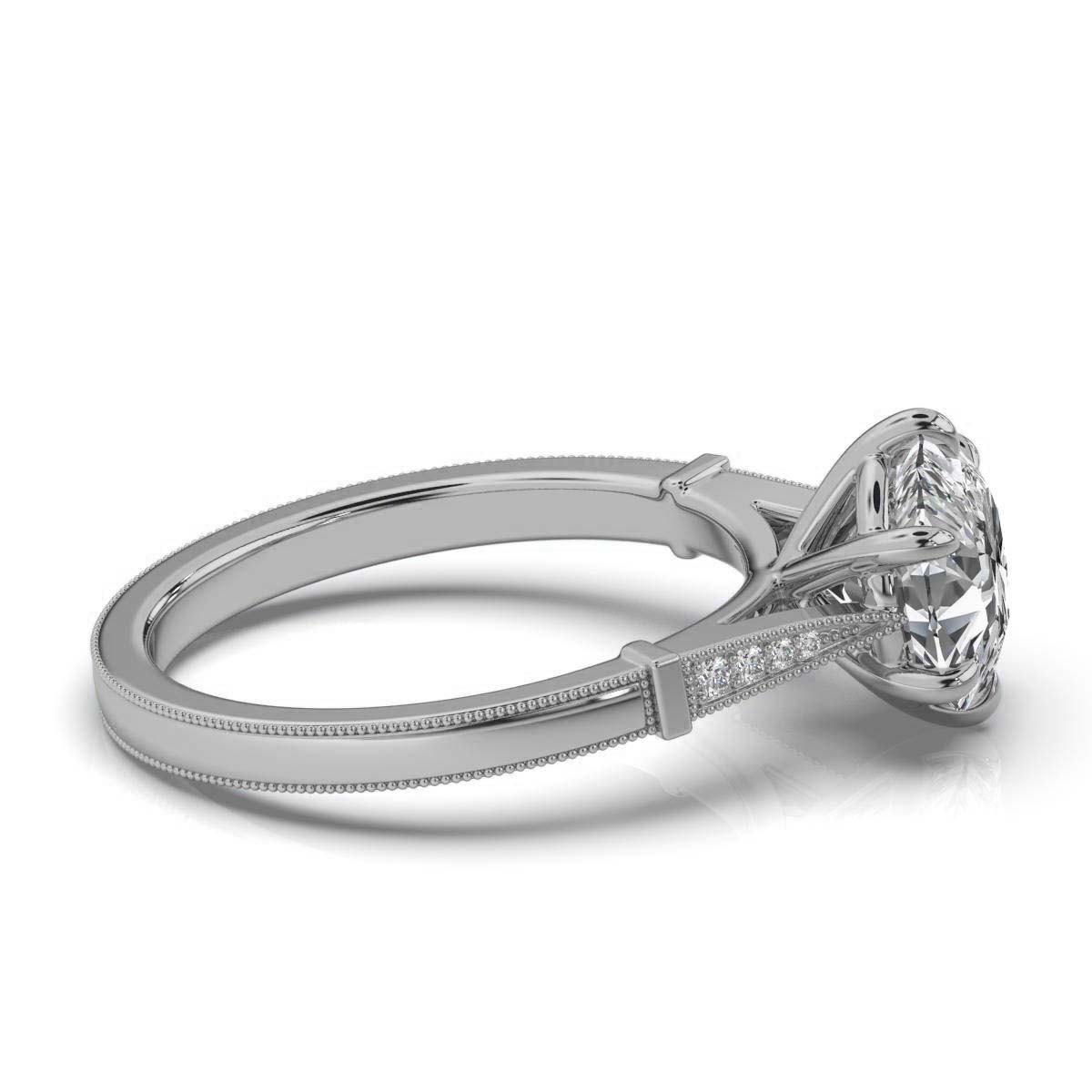 14K White Gold Tiina Lab Grown Diamond Ring (1/20 ct. tw)