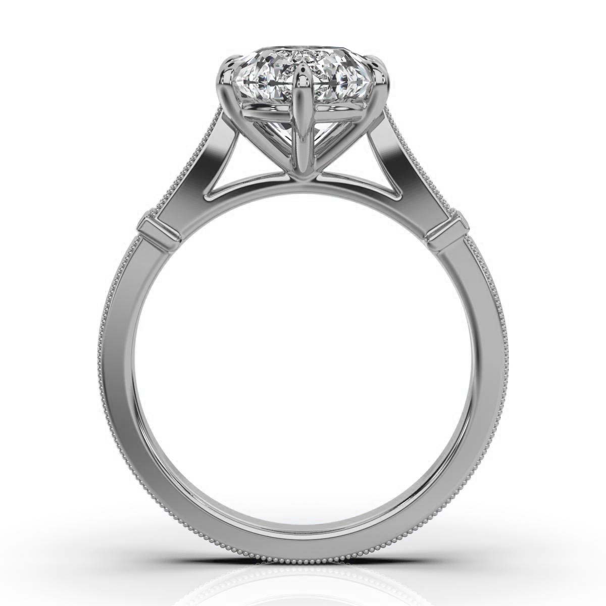 14K White Gold Tiina Lab Grown Diamond Ring (1/20 ct. tw)