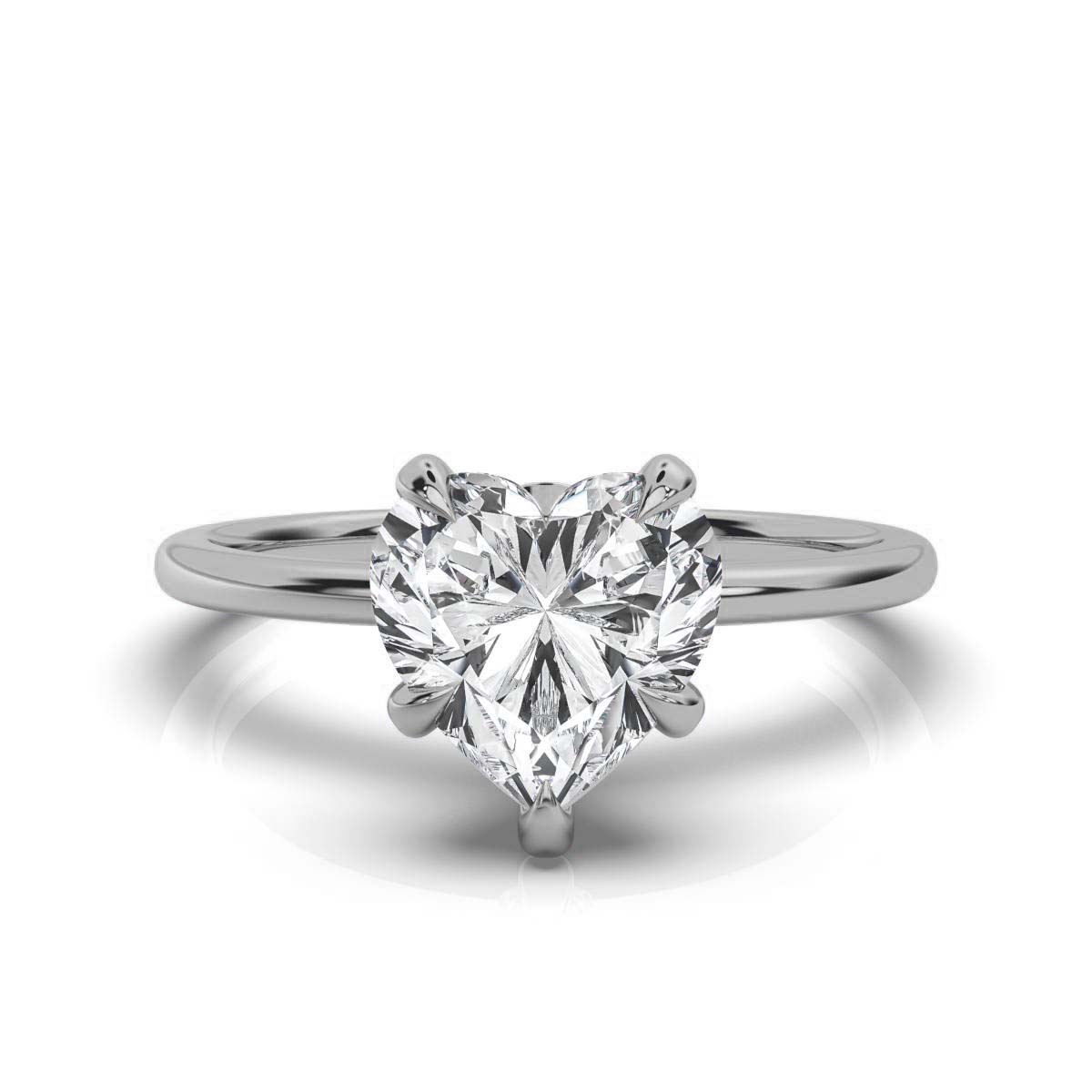 14K White Gold Shivit Hidden Accents Lab Grown Diamond Ring (1/10 ct. tw)