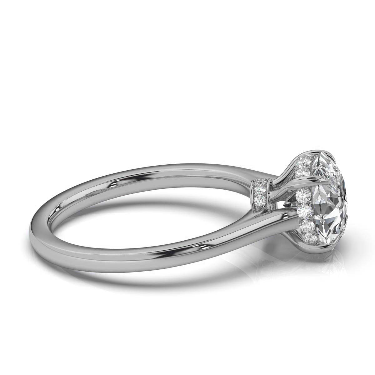 14K White Gold Jennirav Hidden Accents Lab Grown Diamond Ring (1/4 ct. tw)