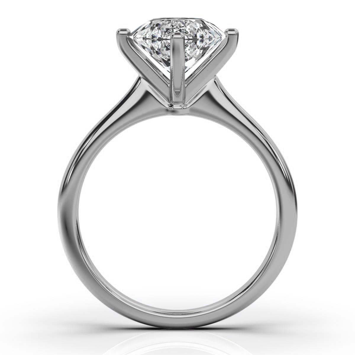 14K White Gold Sheera Solitaire Ring 