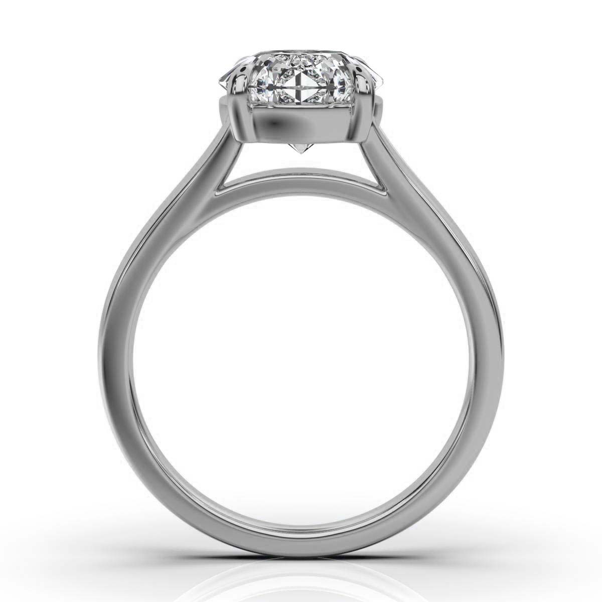 14K White Gold Effie Solitaire Engagement Ring 