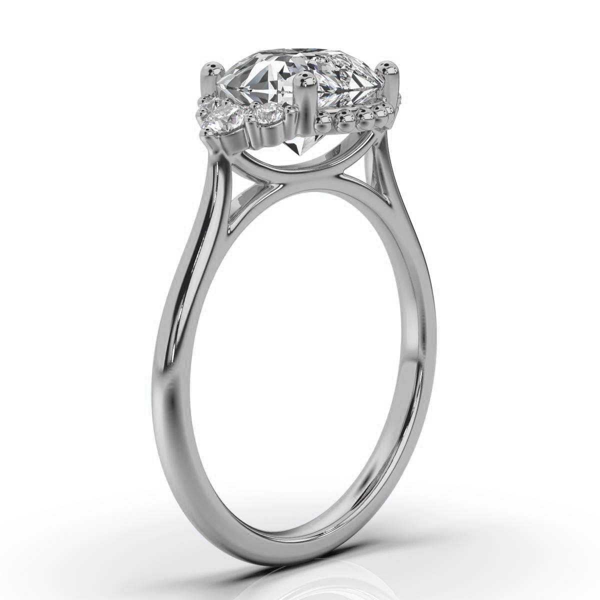 14K White Gold Silvia Lab Grown Diamond Ring (1/6 ct. tw)