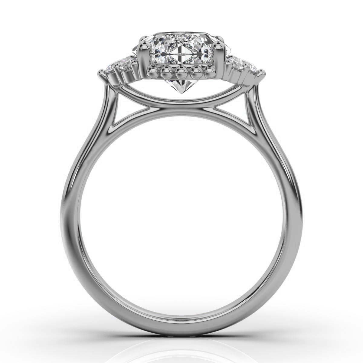 14K White Gold Silvia Lab Grown Diamond Ring (1/6 ct. tw)