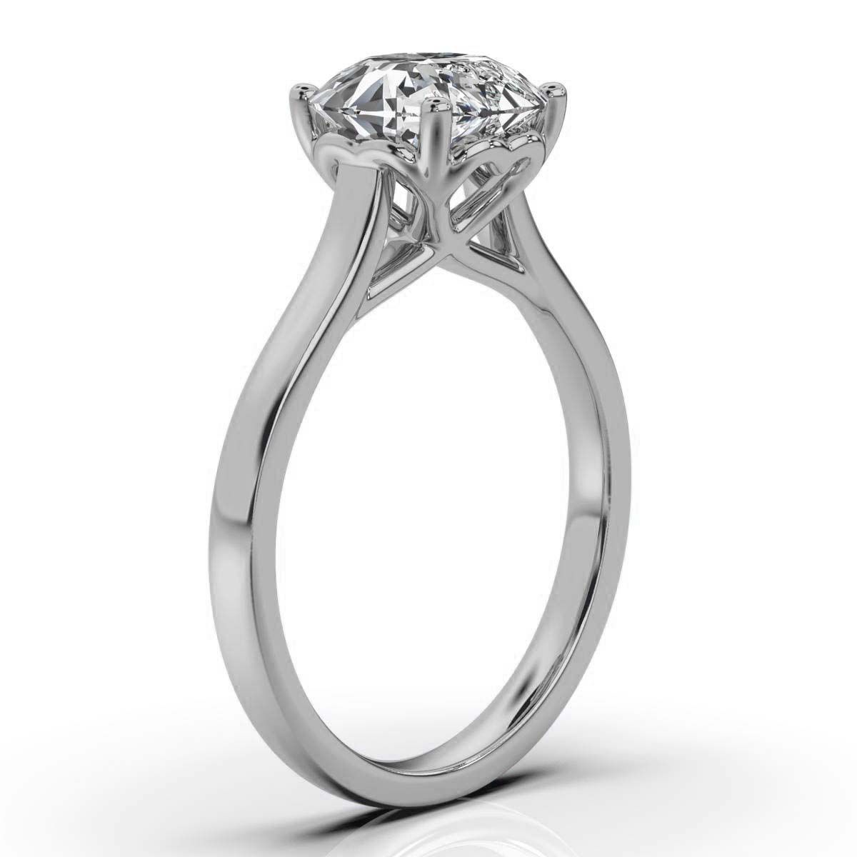 14K White Gold Analia Solitaire Engagement Ring 