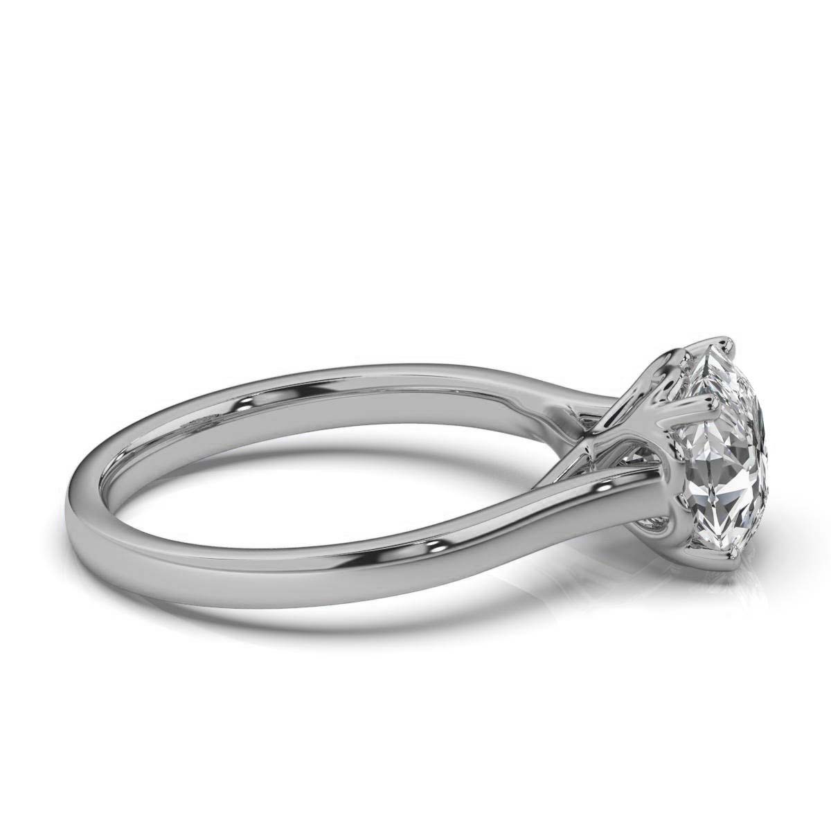 14K White Gold Analia Solitaire Engagement Ring 