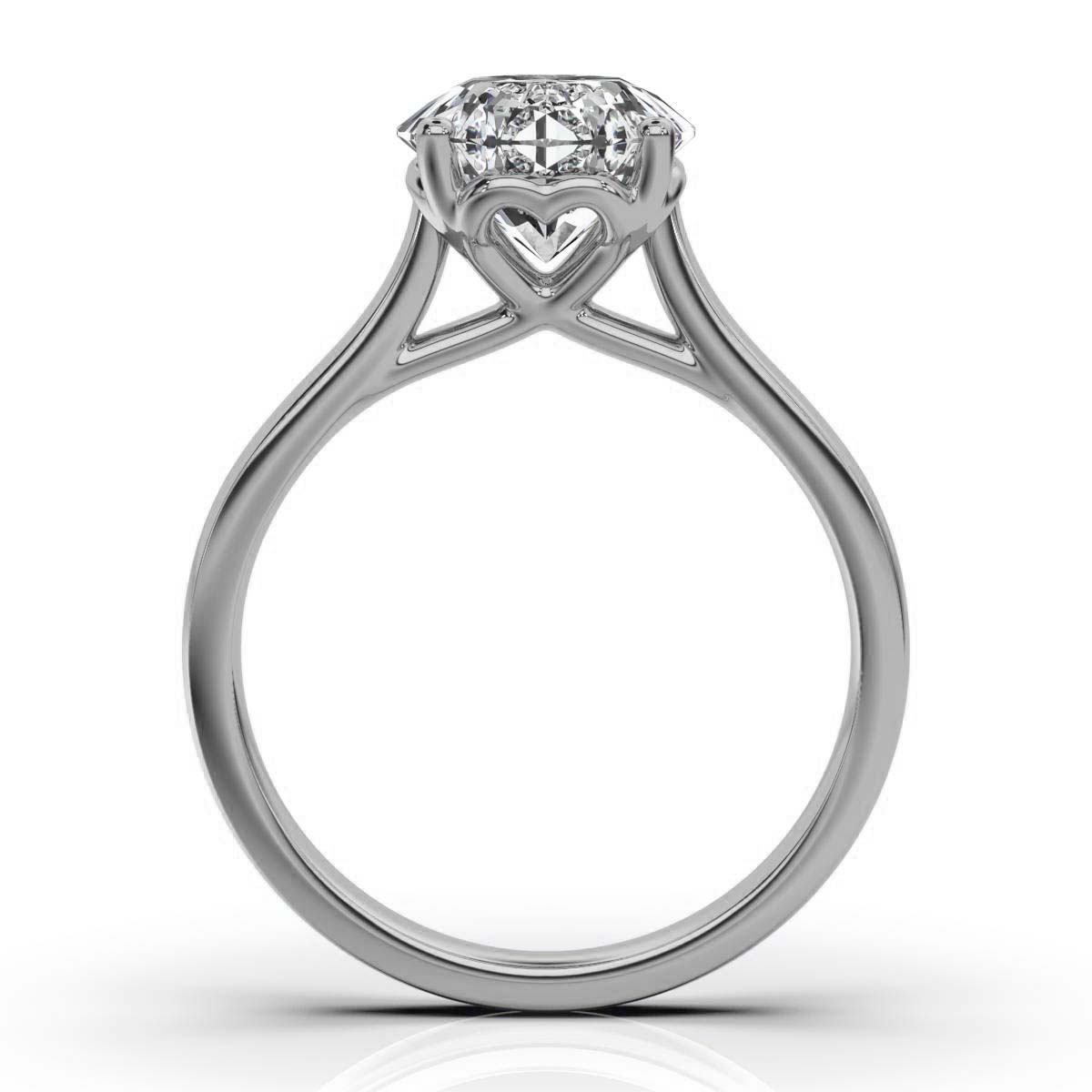 14K White Gold Analia Solitaire Engagement Ring 