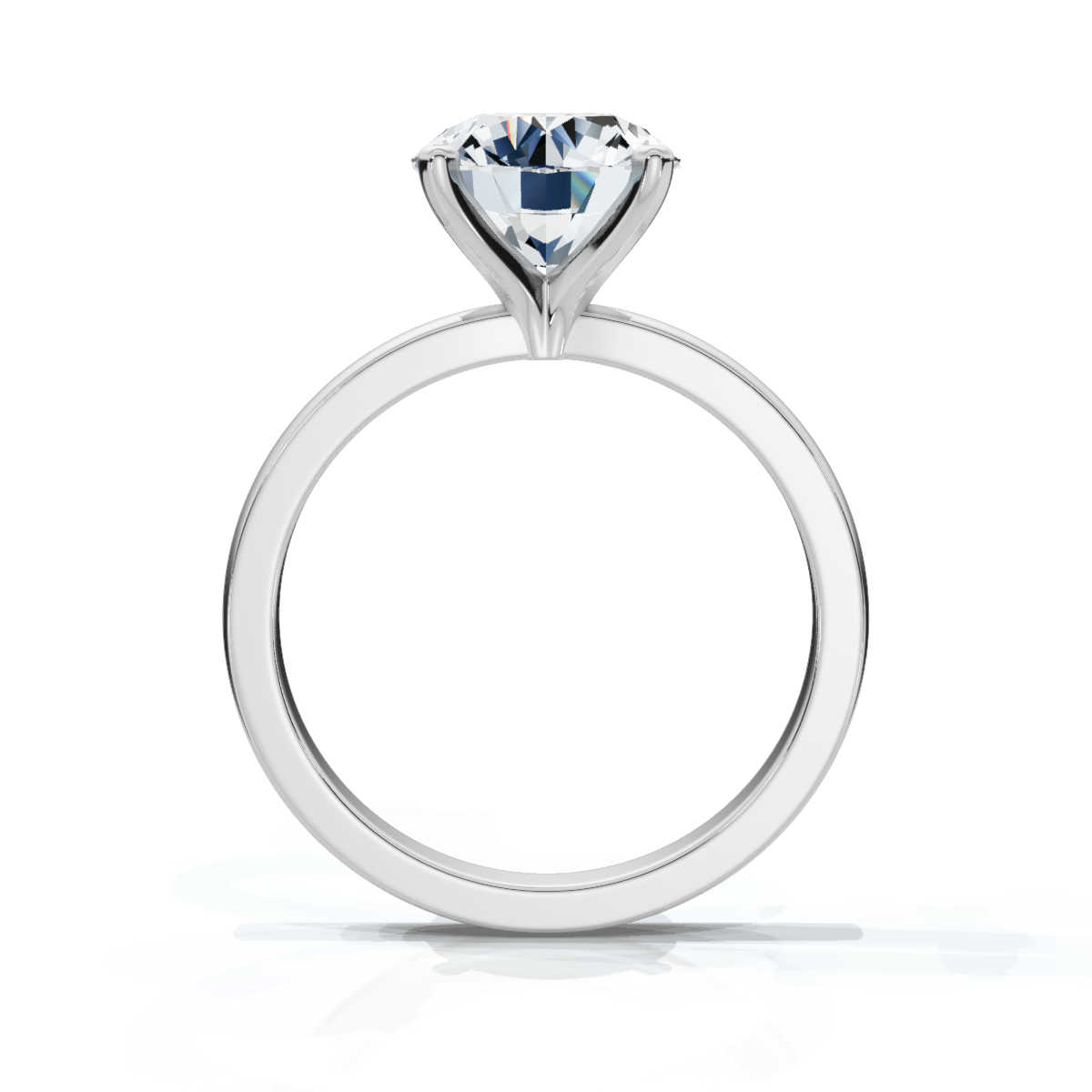 14K White Gold Jia Solitaire Engagement Ring 