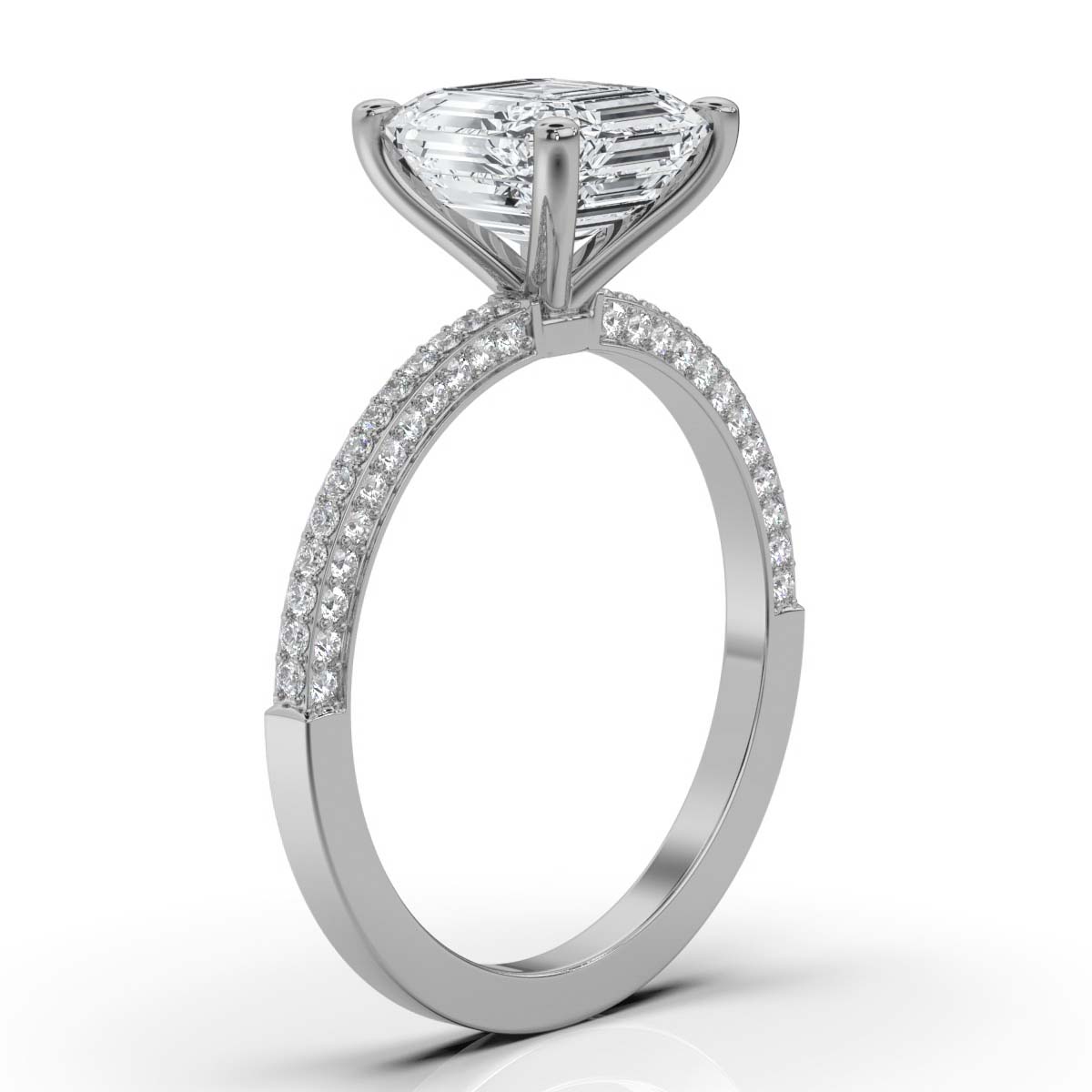 14K White Gold Zaynab Hidden Accents Lab Grown Diamond Ring (1/3 ct. tw)