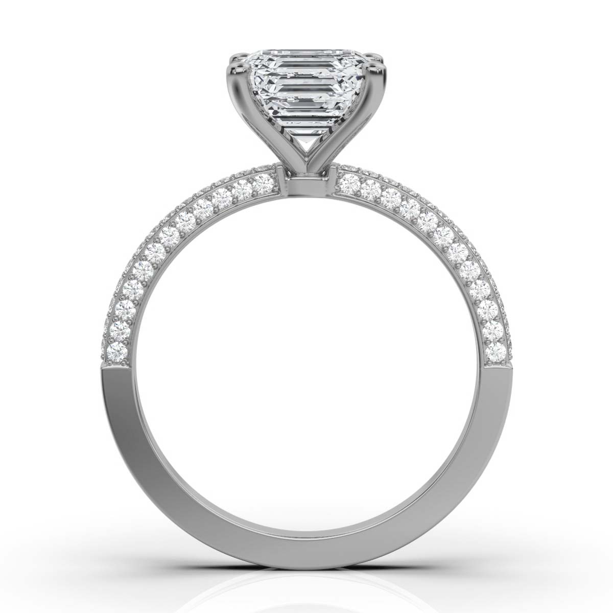 14K White Gold Zaynab Hidden Accents Lab Grown Diamond Ring (1/3 ct. tw)