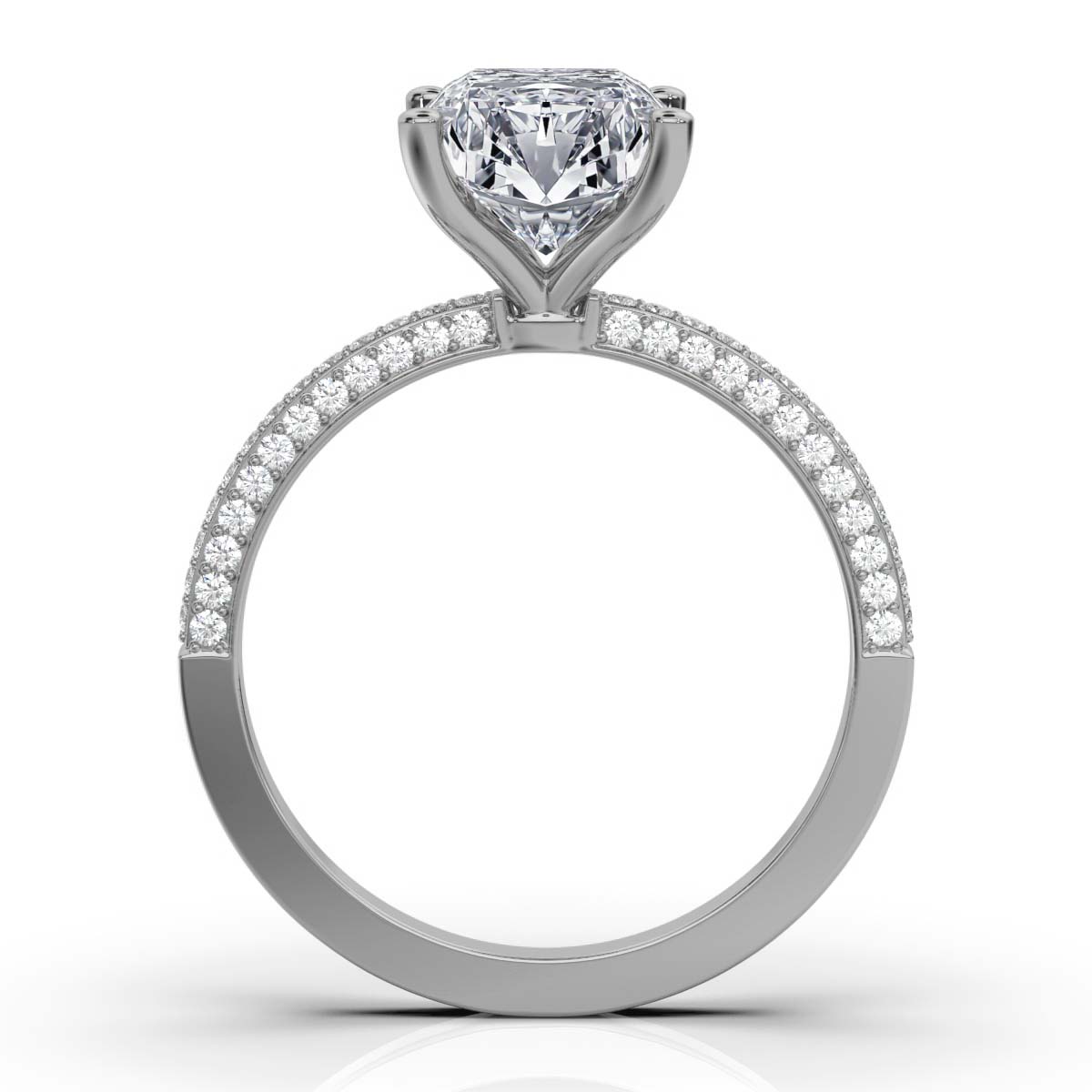 14K White Gold Zaynab Hidden Accents Lab Grown Diamond Ring (1/3 ct. tw)