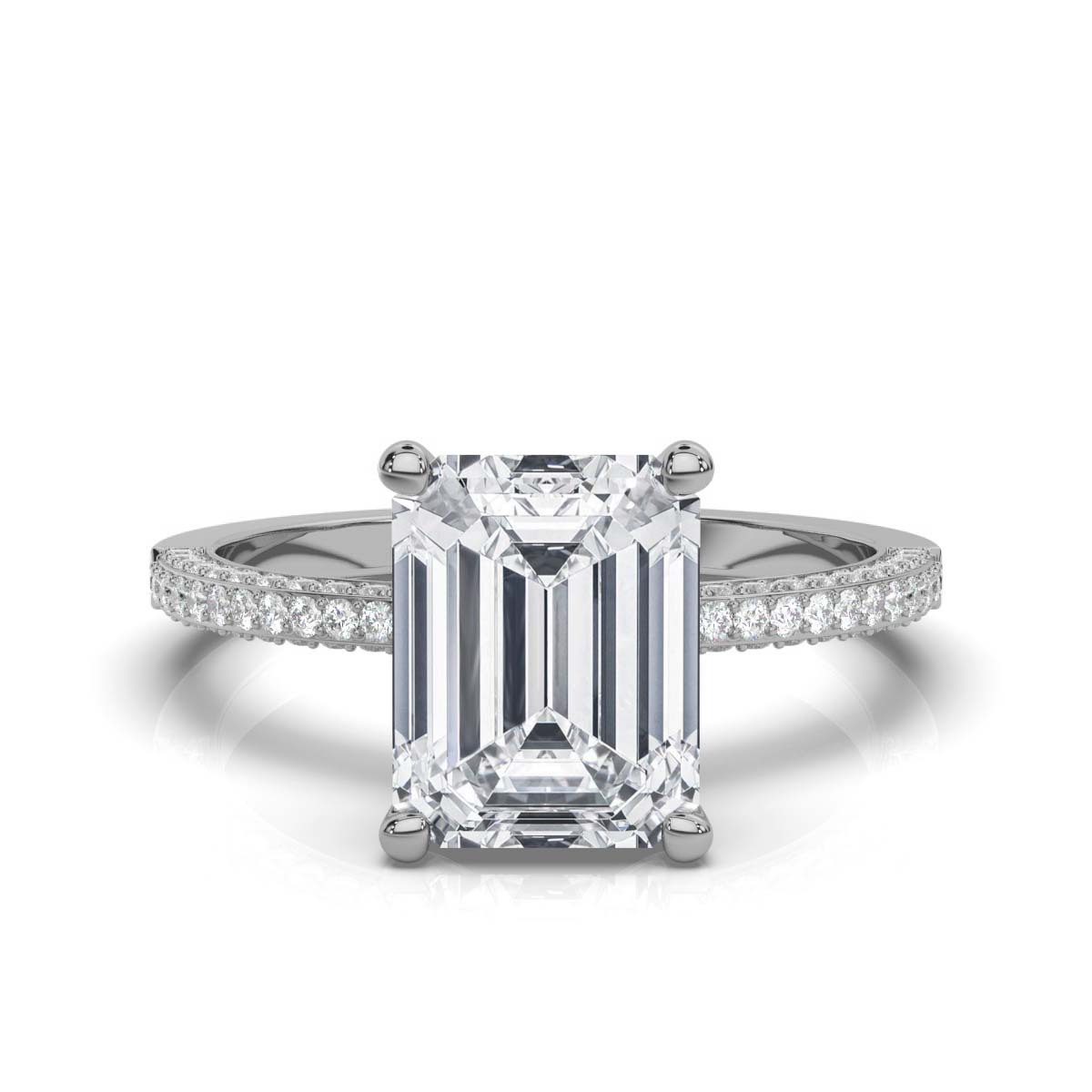 14K White Gold Zaynab Hidden Accents Lab Grown Diamond Ring (1/3 ct. tw)