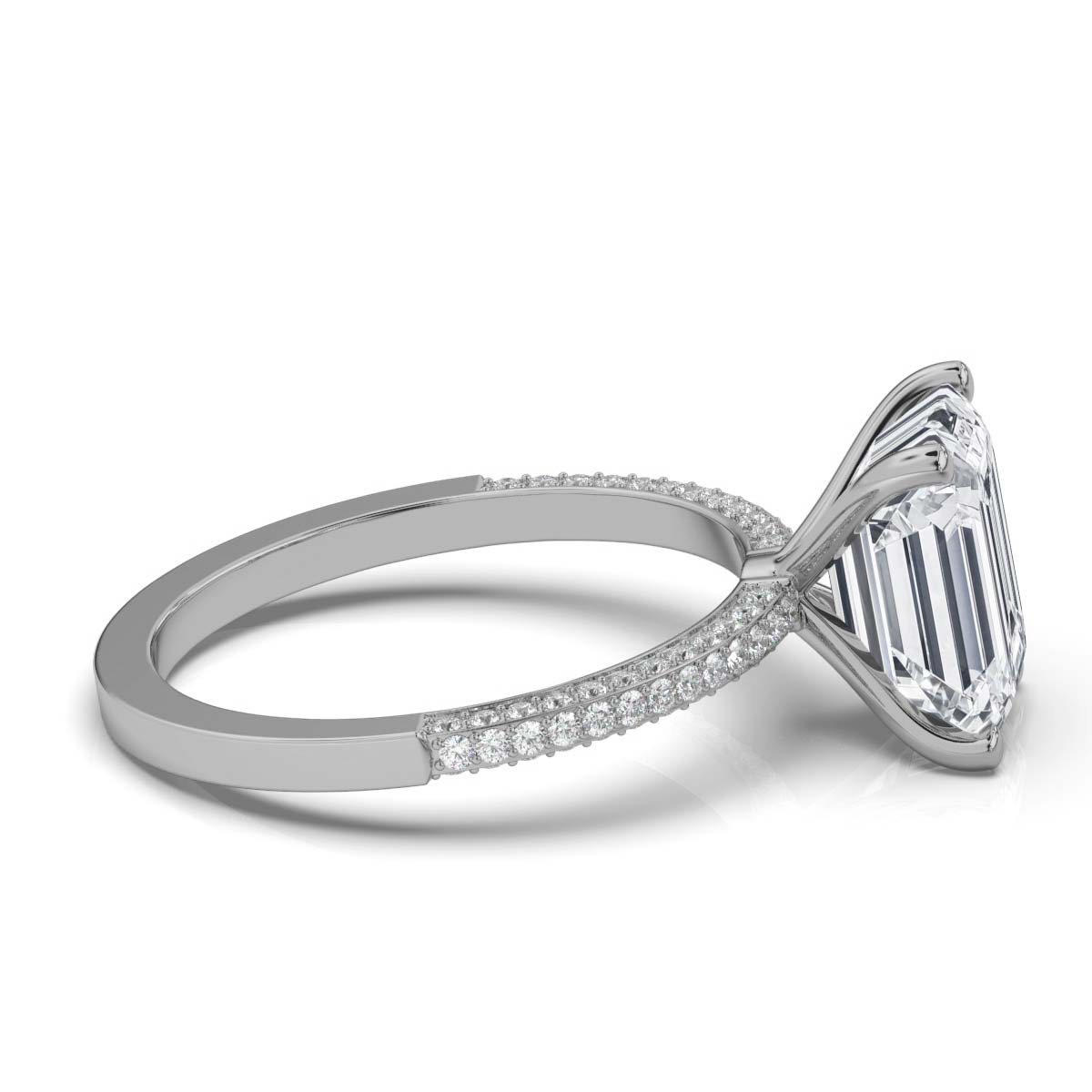 14K White Gold Zaynab Hidden Accents Lab Grown Diamond Ring (1/3 ct. tw)