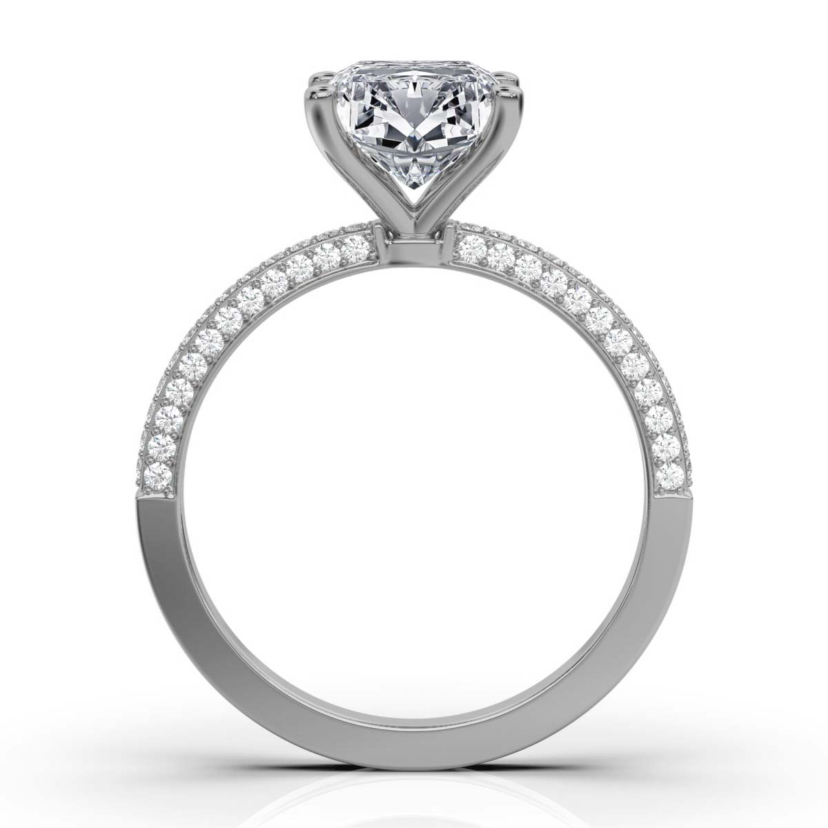 14K White Gold Zaynab Hidden Accents Lab Grown Diamond Ring (1/3 ct. tw)