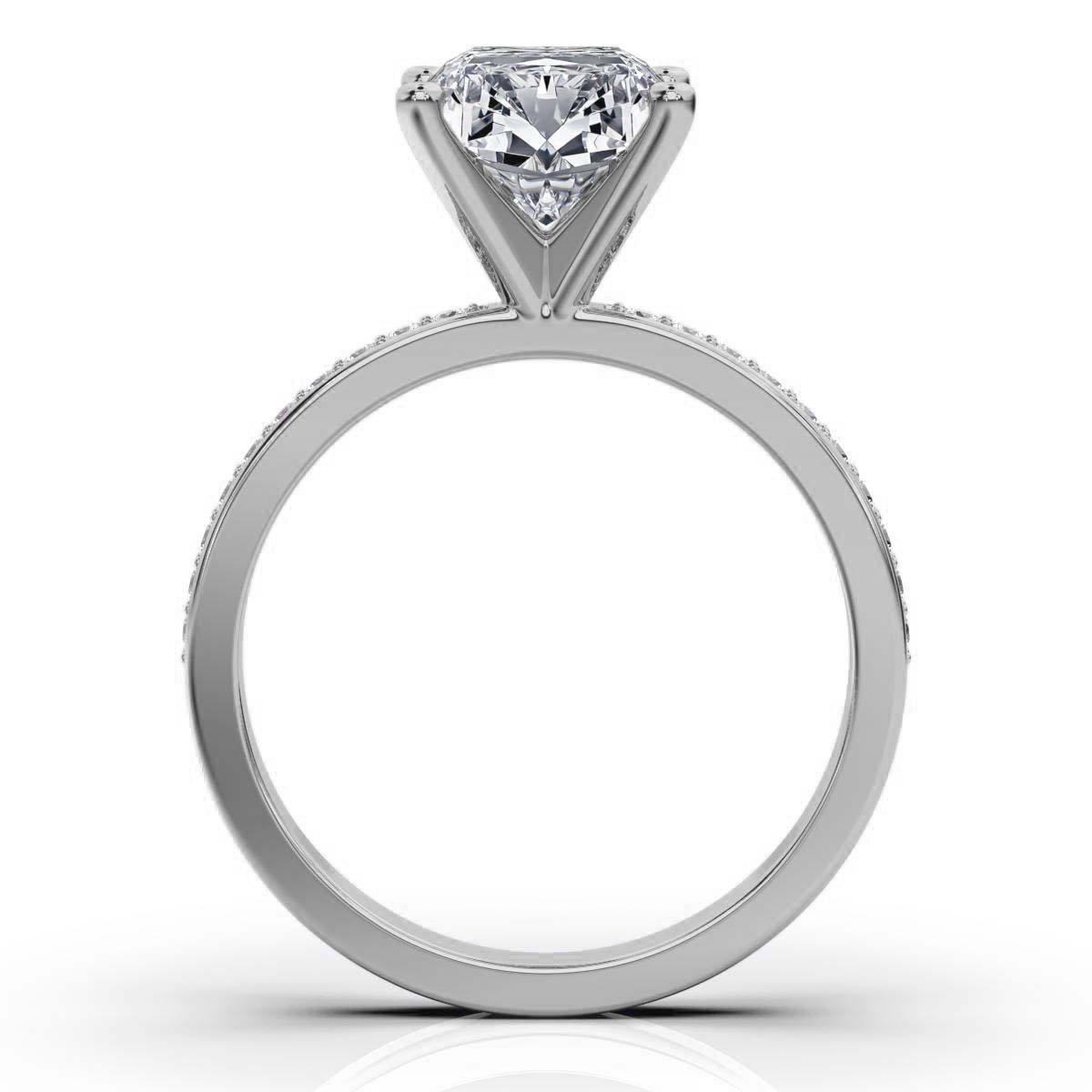 14K White Gold Gemma Accents Lab Grown Diamond Ring (1/5 ct. tw)