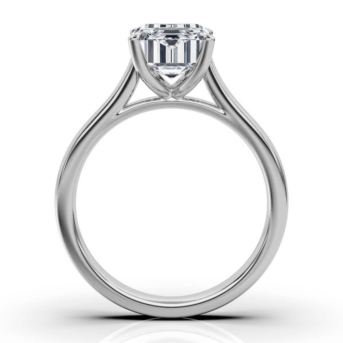 14K White Gold Drew Solitaire Engagement Ring 