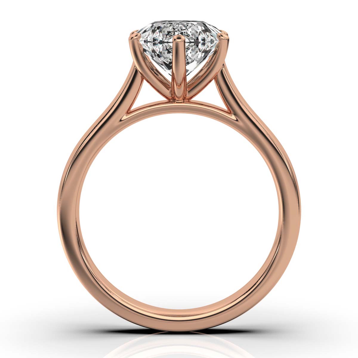 14K Rose Gold Drew Solitaire Engagement Ring 