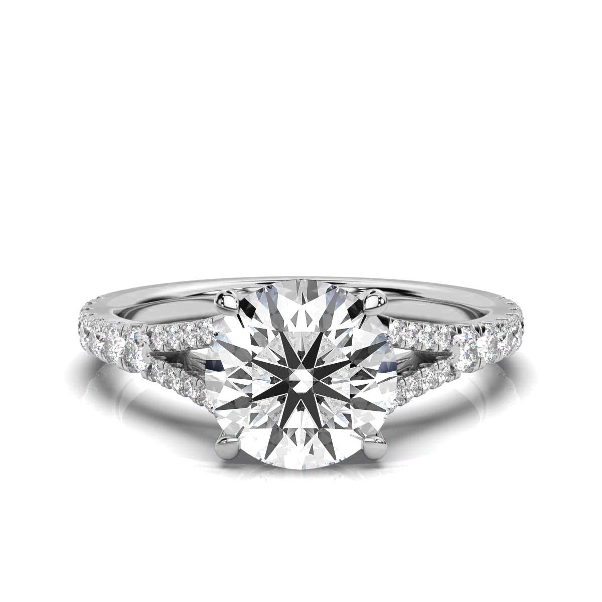 14K White Gold Maeve Accents Lab Grown Diamond Ring (1/3 ct. tw)