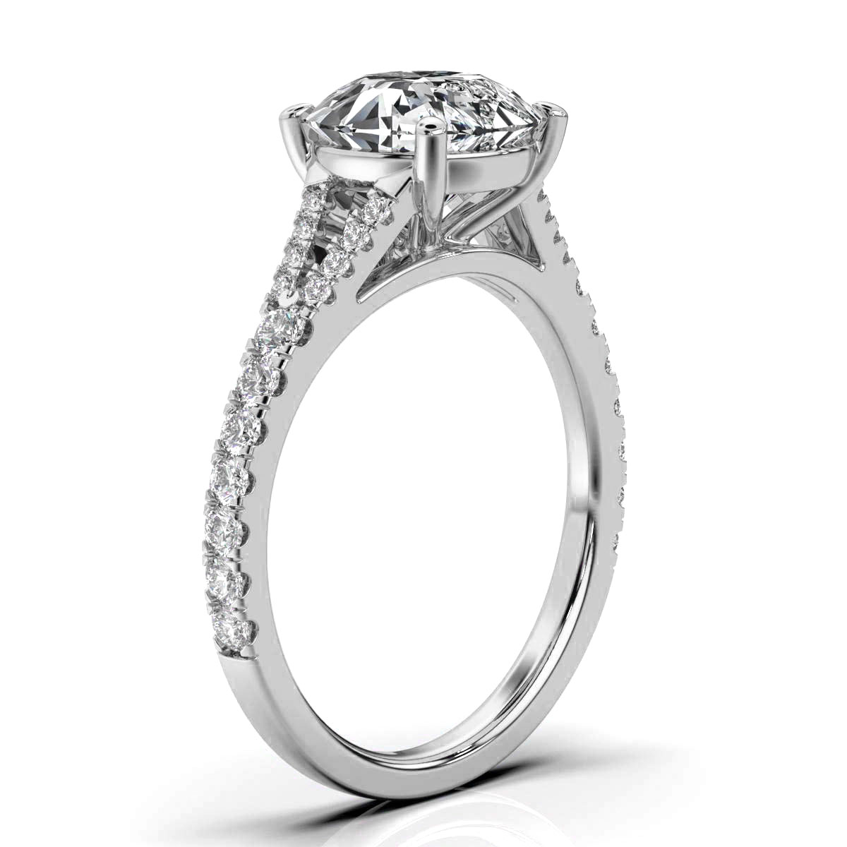 14K White Gold Maeve Accents Lab Grown Diamond Ring (1/3 ct. tw)