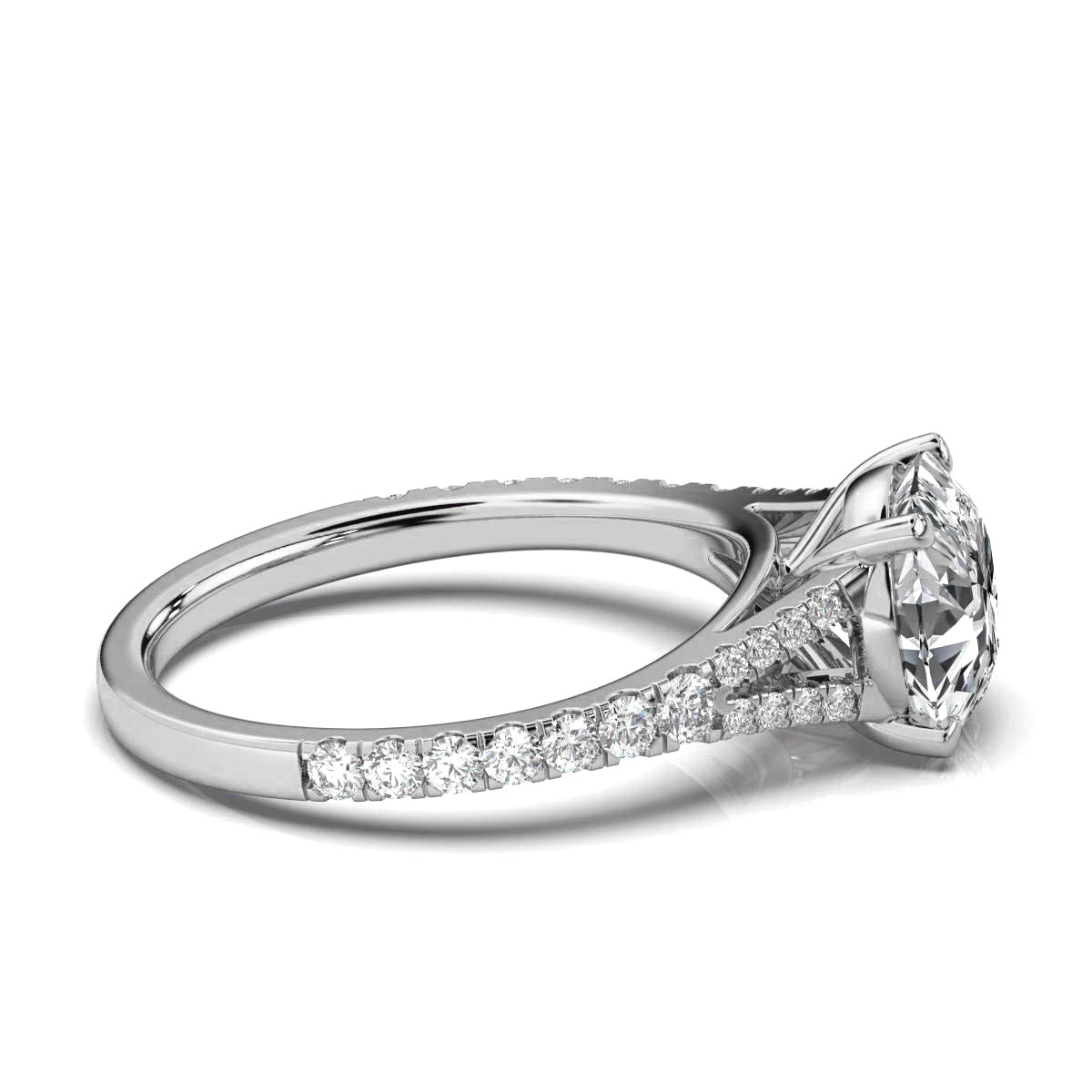 14K White Gold Maeve Accents Lab Grown Diamond Ring (1/3 ct. tw)