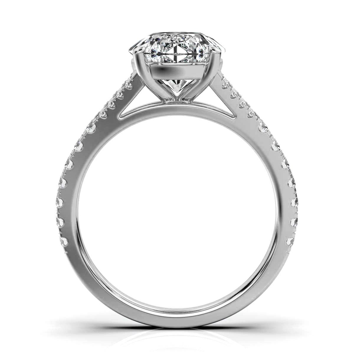 14K White Gold Maeve Accents Lab Grown Diamond Ring (1/3 ct. tw)