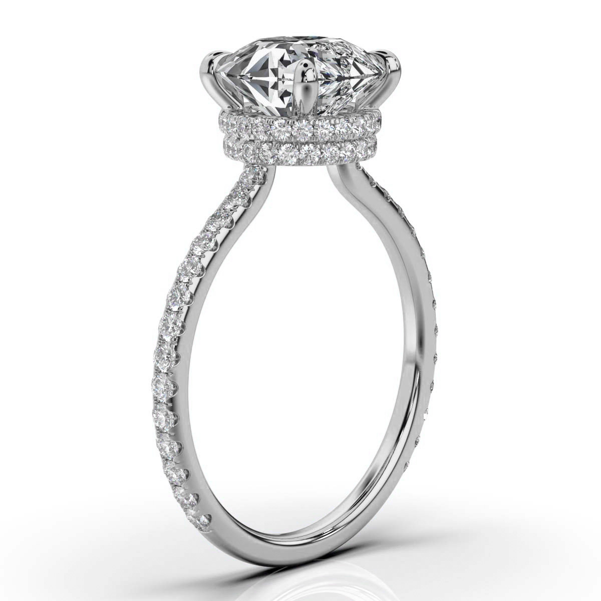 14K White Gold Talita Hidden Accents Lab Grown Diamond Ring (2/5 ct. tw)