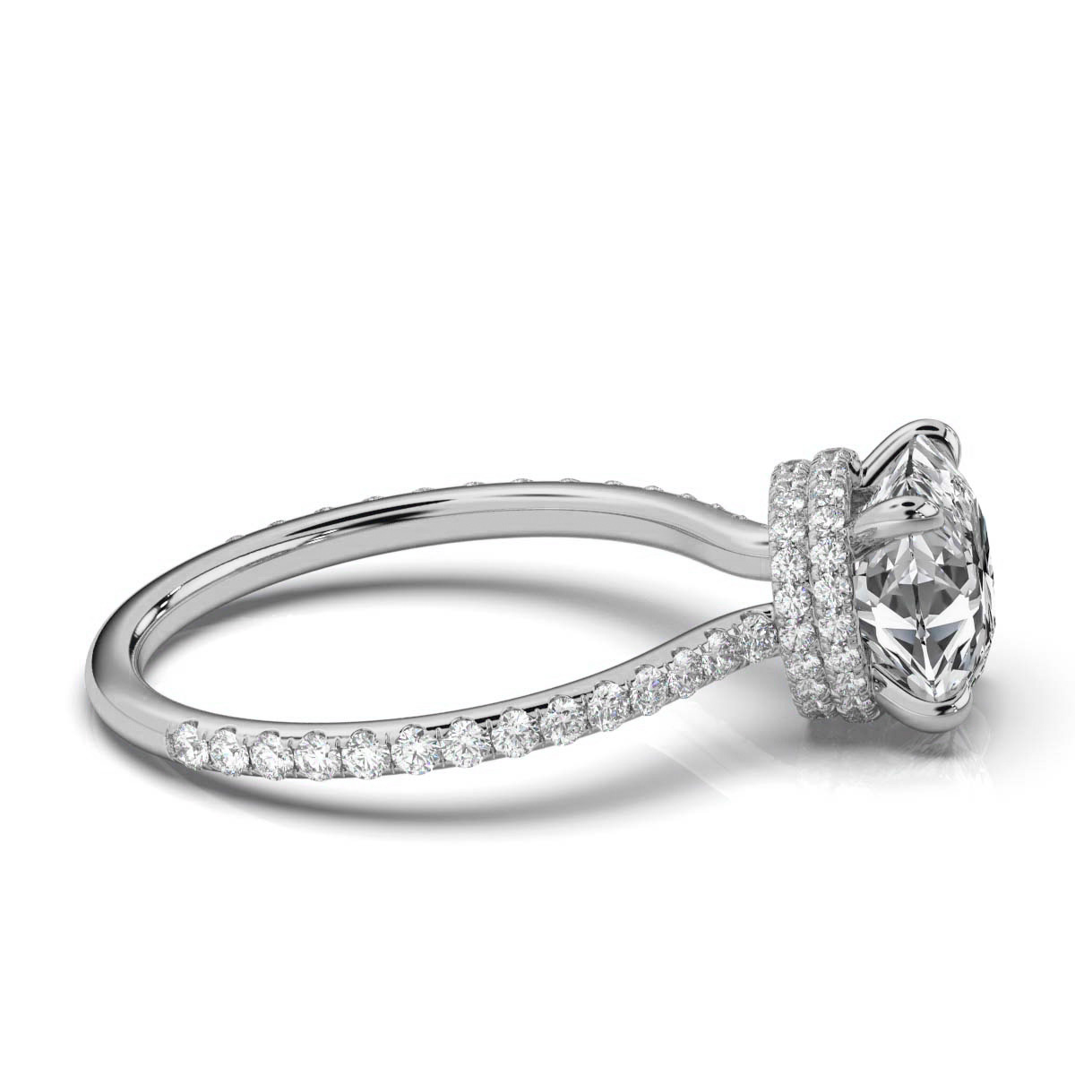 14K White Gold Talita Hidden Accents Lab Grown Diamond Ring (2/5 ct. tw)