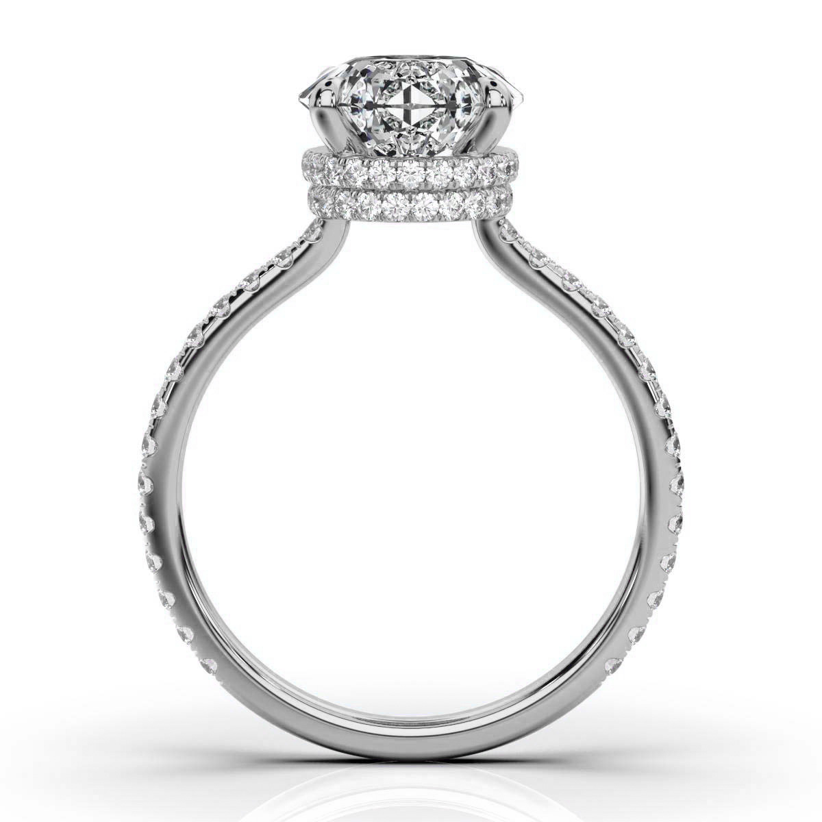 14K White Gold Talita Hidden Accents Lab Grown Diamond Ring (2/5 ct. tw)