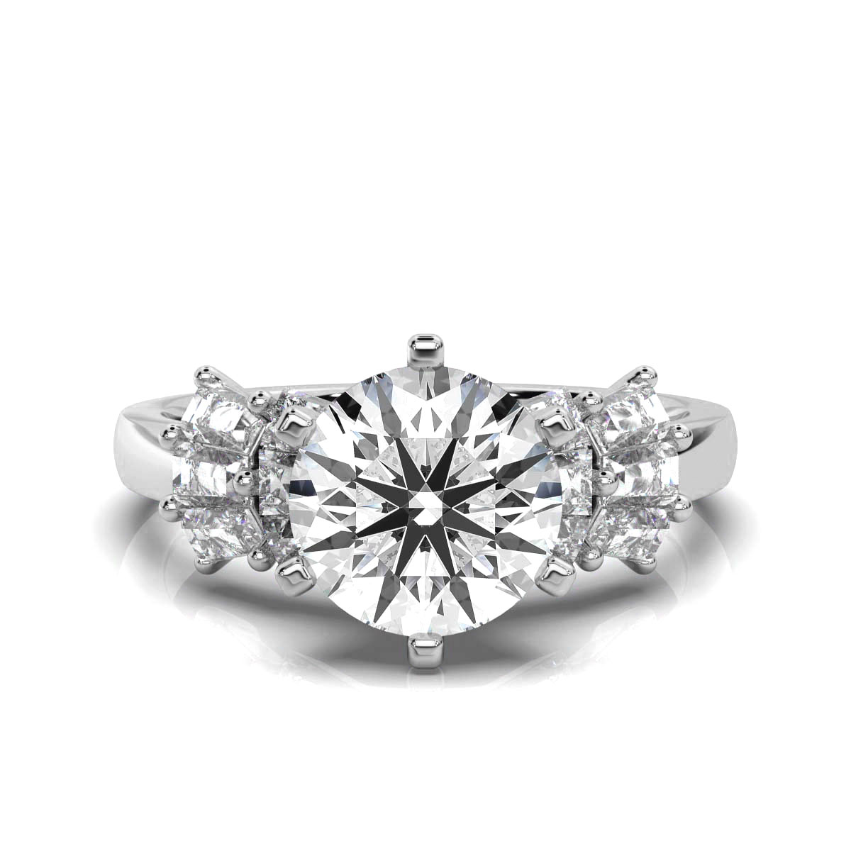 14K White Gold Patrisha Lab Grown Diamond Ring (4/5 ct. tw)