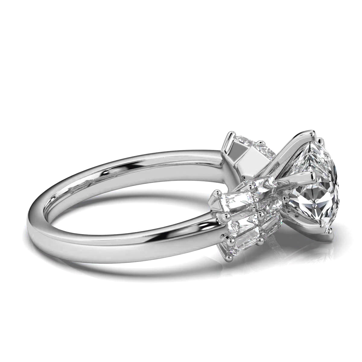 14K White Gold Patrisha Lab Grown Diamond Ring (4/5 ct. tw)