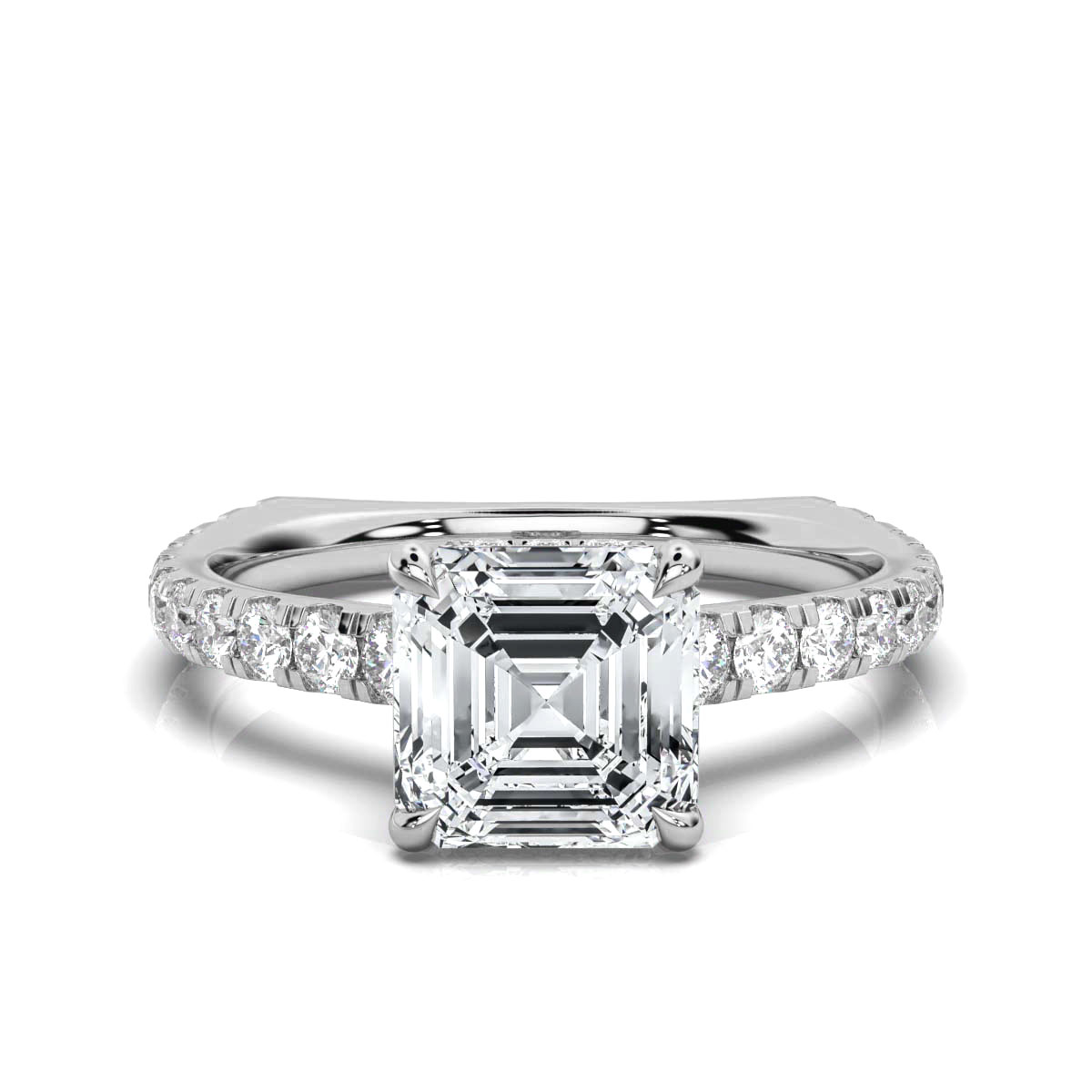 14K White Gold Aurelia Hidden Accents Lab Grown Diamond Ring (3/4 ct. tw)