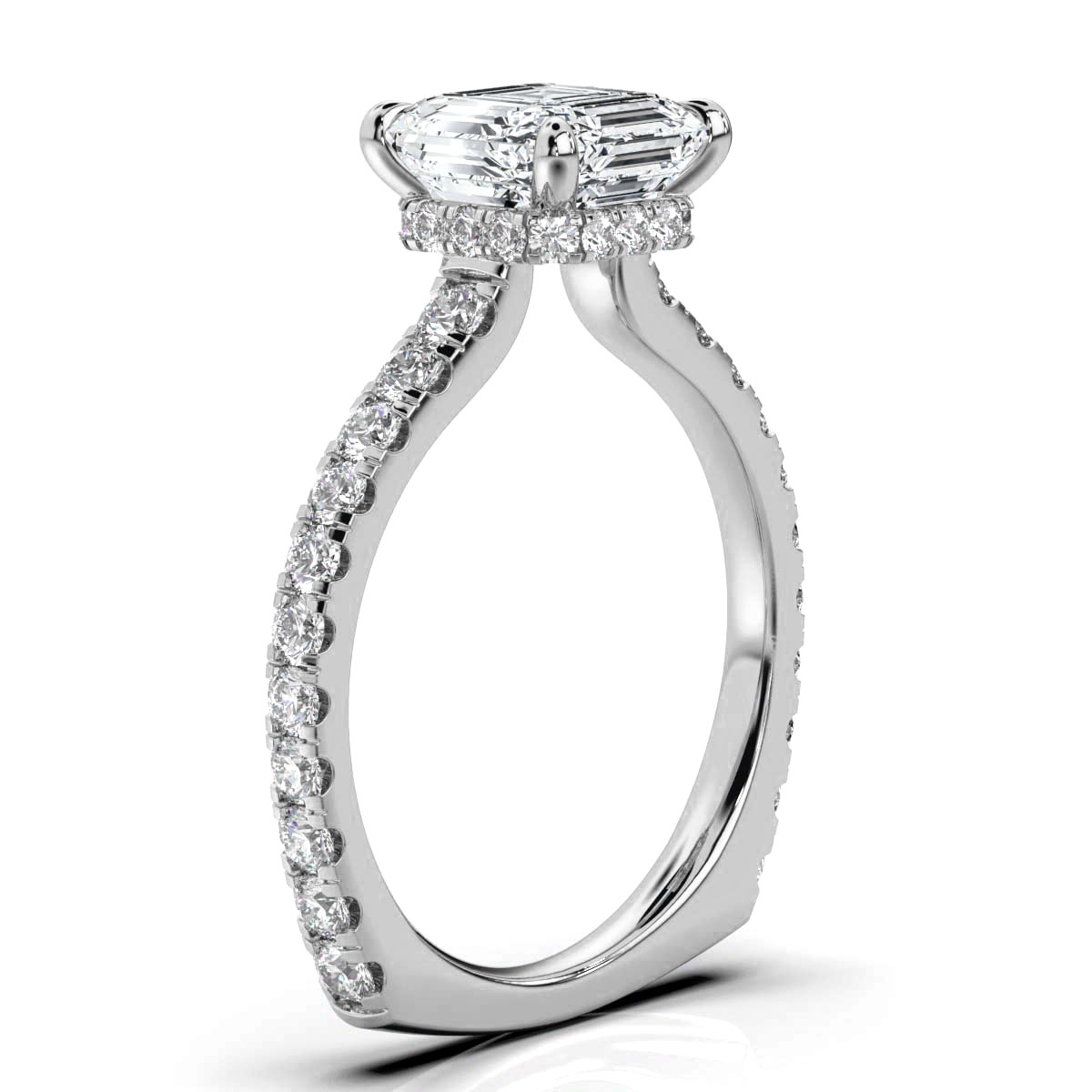 14K White Gold Aurelia Hidden Accents Lab Grown Diamond Ring (3/4 ct. tw)