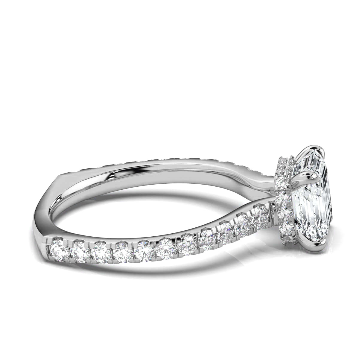 14K White Gold Aurelia Hidden Accents Lab Grown Diamond Ring (3/4 ct. tw)