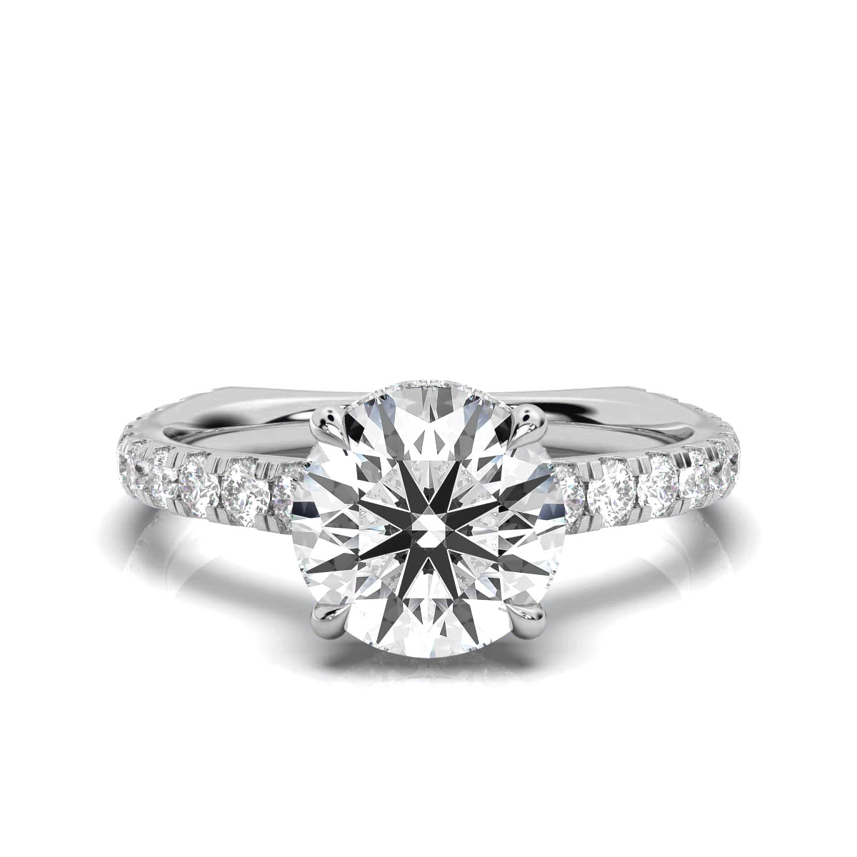 14K White Gold Aurelia Hidden Accents Lab Grown Diamond Ring (3/4 ct. tw)