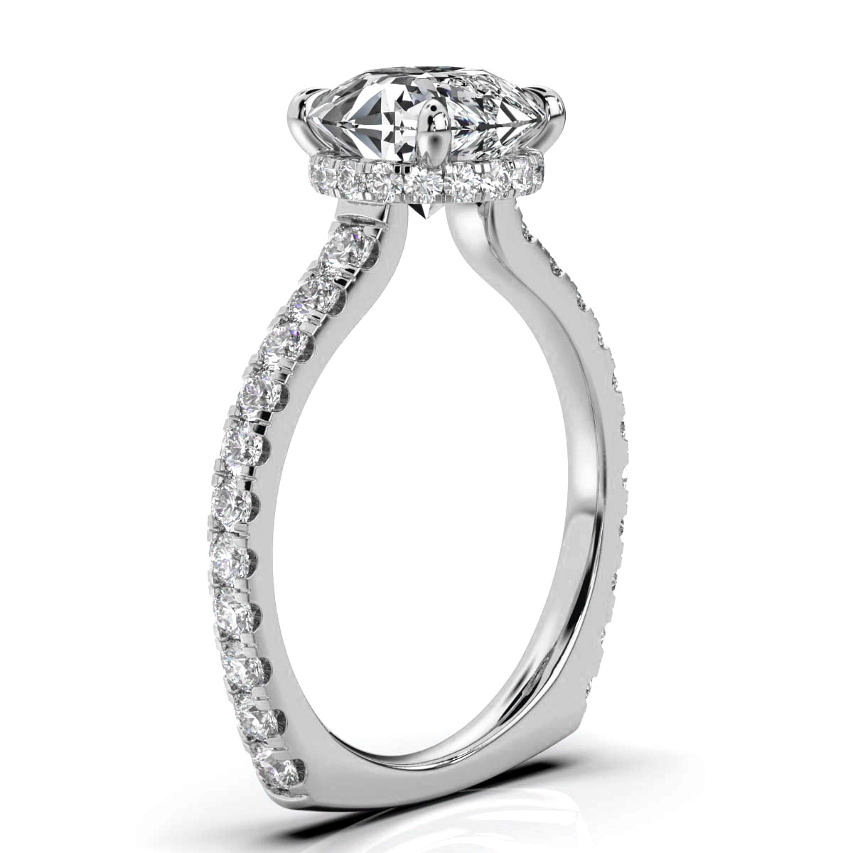 14K White Gold Aurelia Hidden Accents Lab Grown Diamond Ring (3/4 ct. tw)