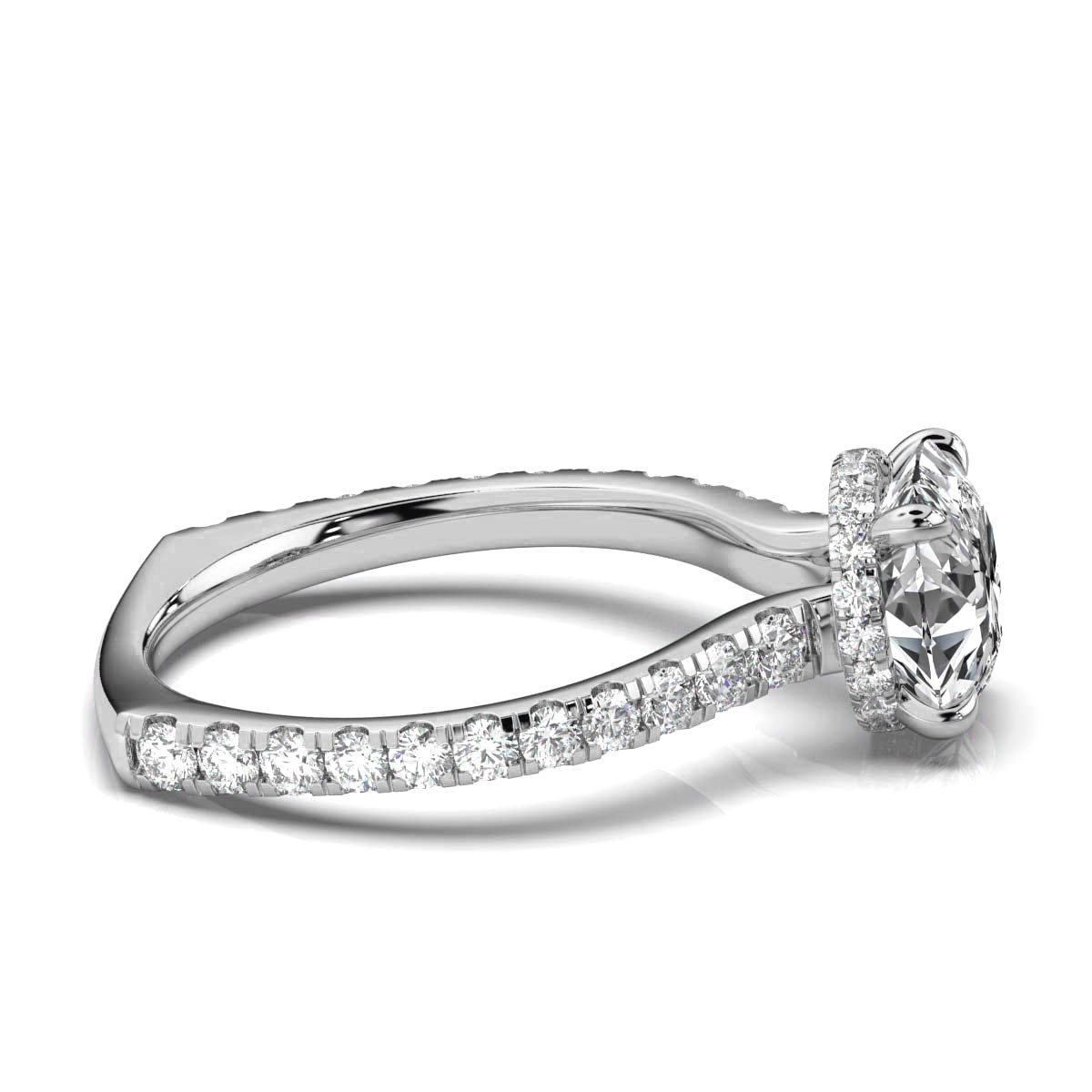 14K White Gold Aurelia Hidden Accents Lab Grown Diamond Ring (3/4 ct. tw)
