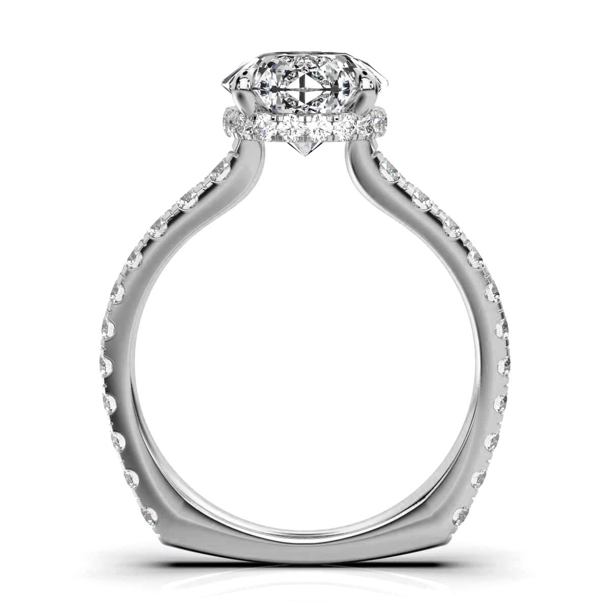 14K White Gold Aurelia Hidden Accents Lab Grown Diamond Ring (3/4 ct. tw)