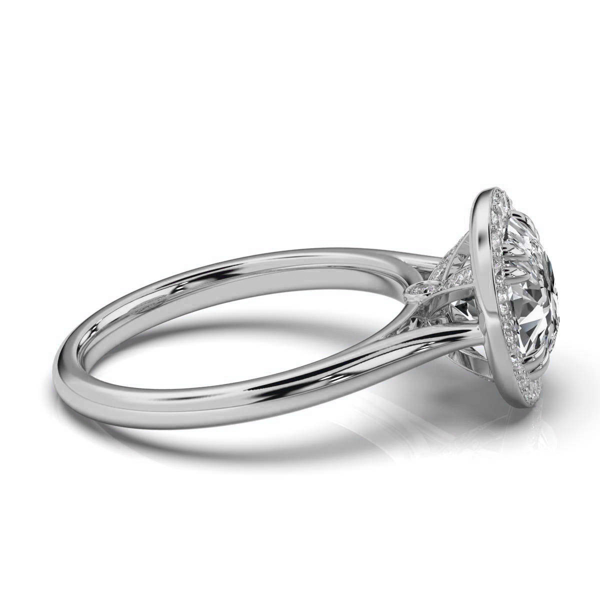 14K White Gold Daleyza Halo Lab Grown Diamond Engagement Ring (1/3 ct. tw)