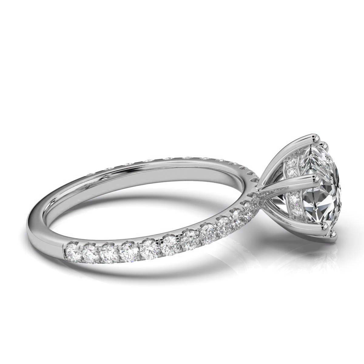 14K White Gold Elodie Hidden Accents Lab Grown Diamond Ring (1/3 ct. tw)