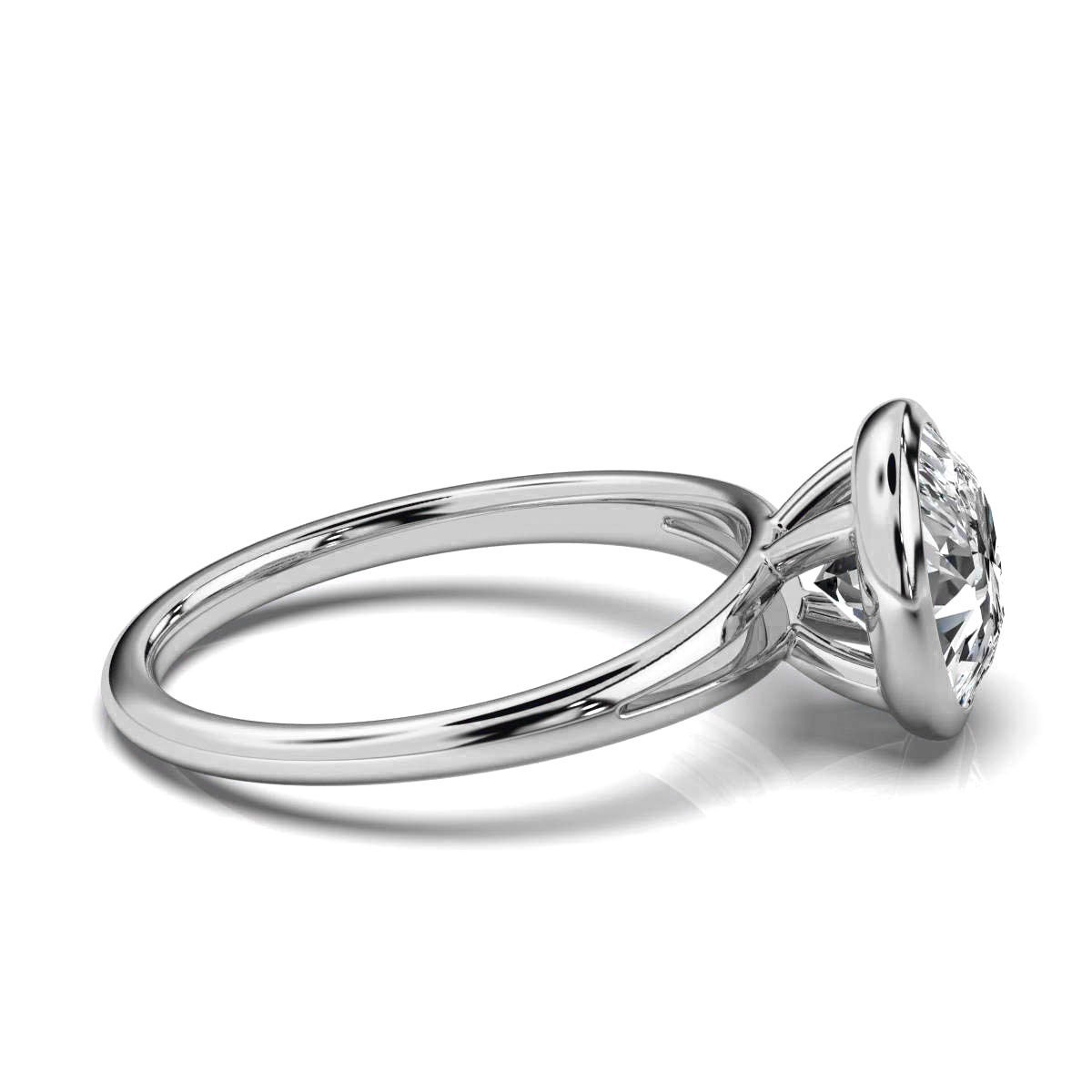 14K White Gold Lisette Solitaire Engagement Ring 